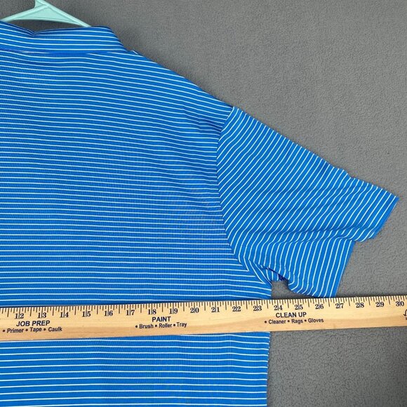 PGA TOUR Striped Polo Shirt Men’s Size XL Blue,Golf,Sun Protection NWT $62 - Picture 5 of 12